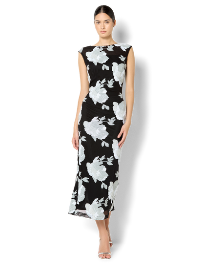 Marcela Duotone Floral Sequin Dress