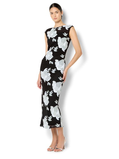 Marcela Duotone Floral Sequin Dress