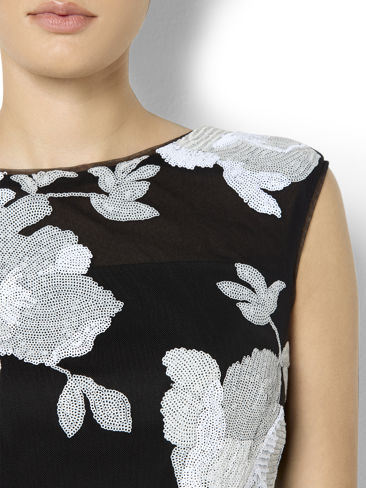 Marcela Duotone Floral Sequin Dress