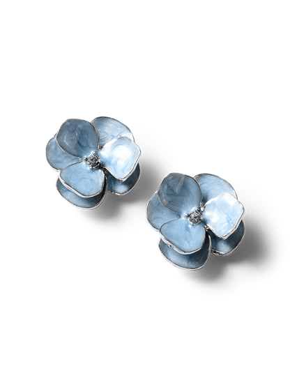 Marion Blue Floral Ceramic Earrings
