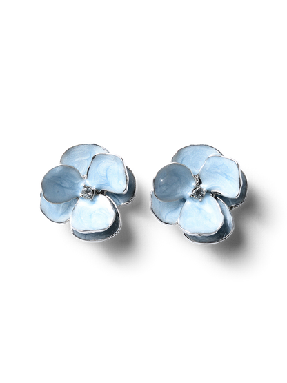 Marion Blue Floral Ceramic Earrings