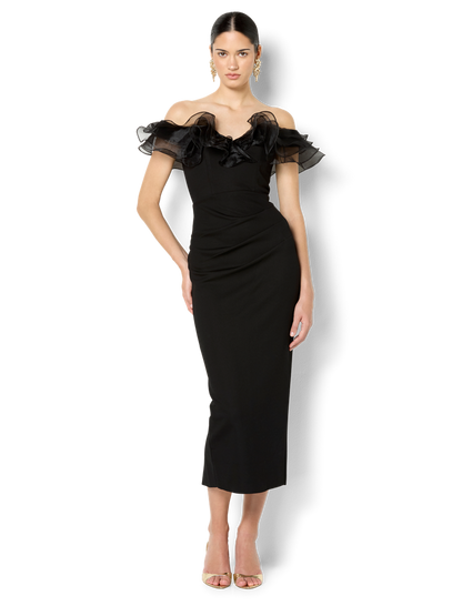 Mina Black Off The Shoulder Dress