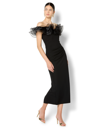 Mina Black Off The Shoulder Dress