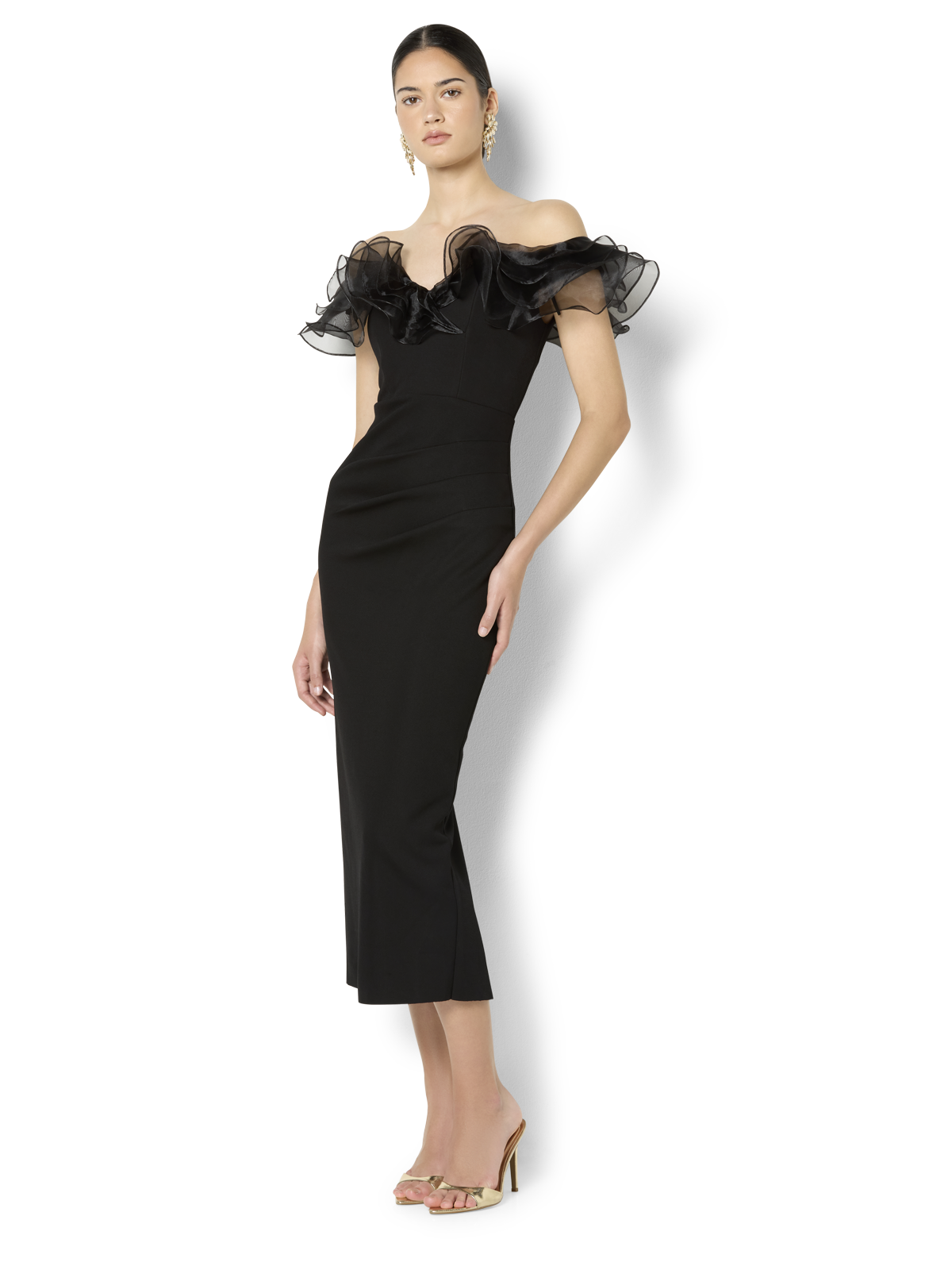 Mina Black Off The Shoulder Dress