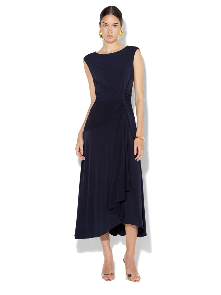 Mia Navy Jersey Dress