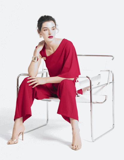 Carlotta Red Jumpsuit