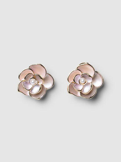 Poppy Floral Ceramic Earrings