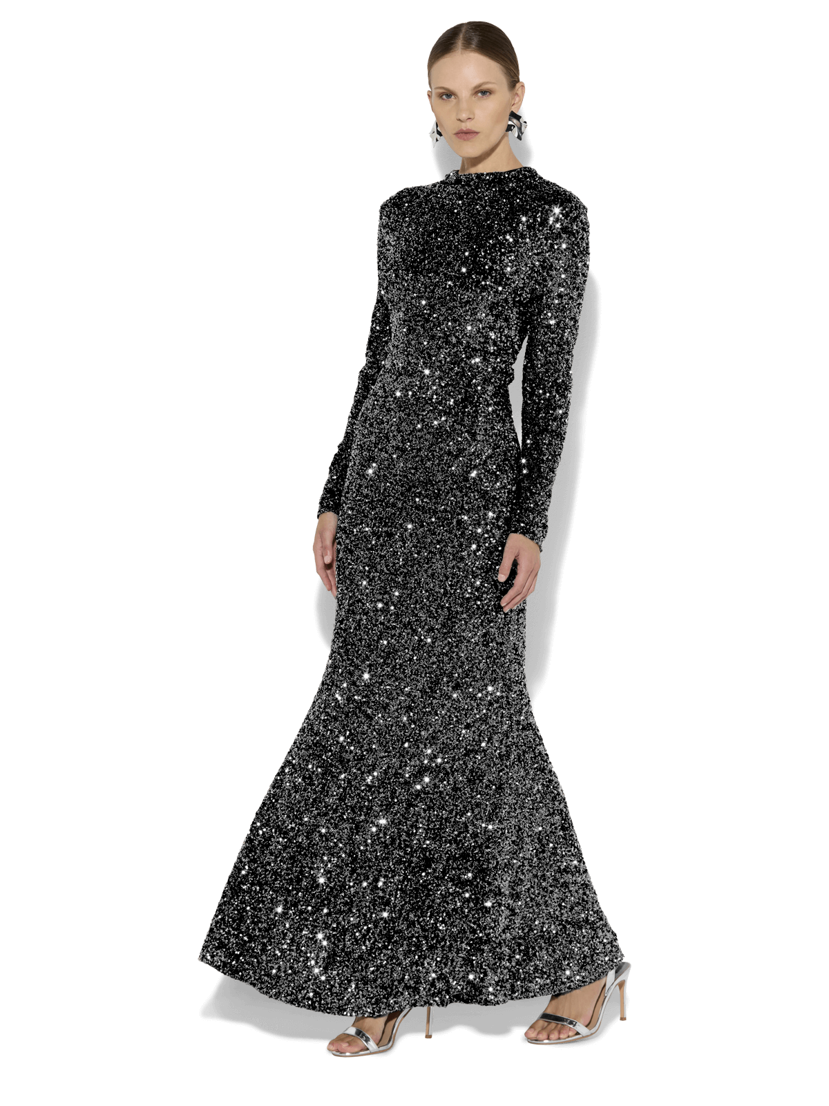 Rapture Black Sequin Gown