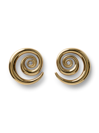 Dove Gold Sprial Earrings