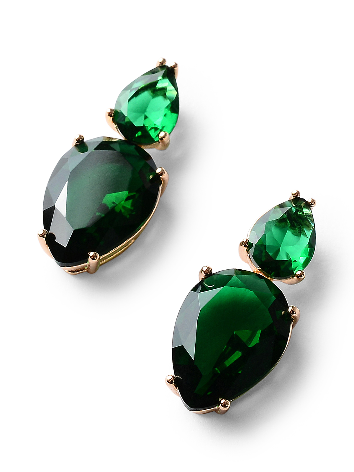 Sutton Emerald Crystal Earrings