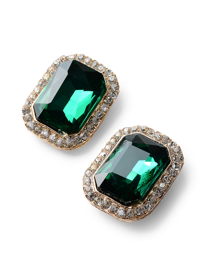 Bea Emerald Crystal Earrings