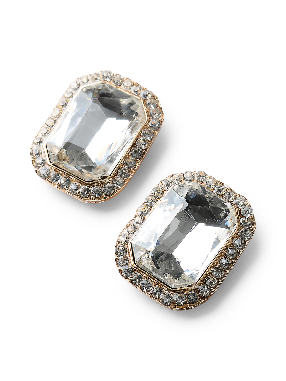 Bea Silver Crystal Earrings