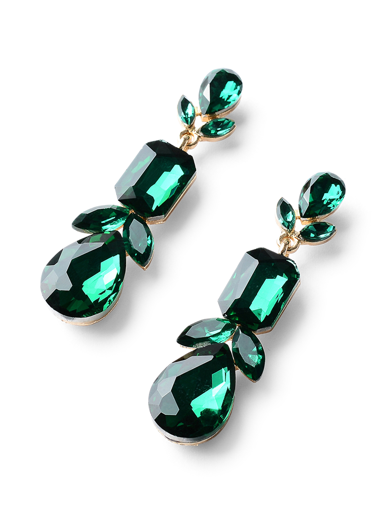 Tova Emerald Crystal Earrings