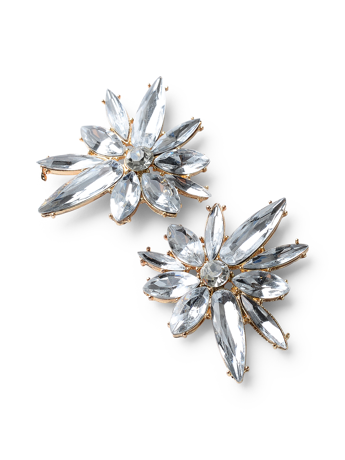 Sunni Silver Crystal Earrings
