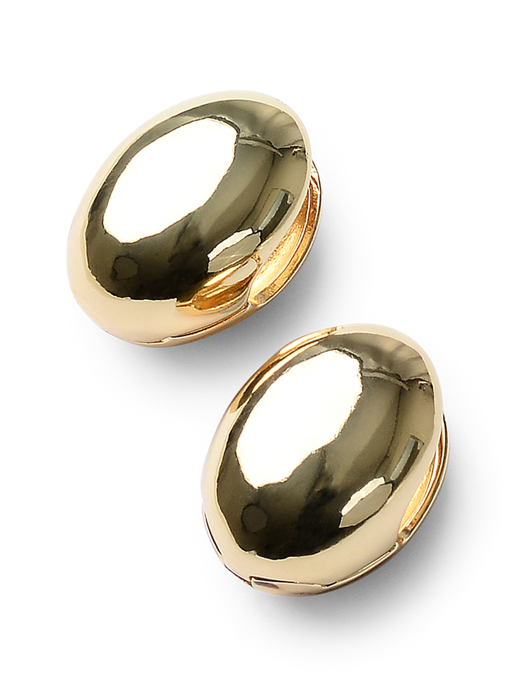 Bridy Gold Button Earrings