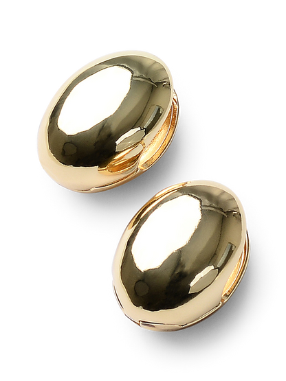 Bridy Gold Button Earrings