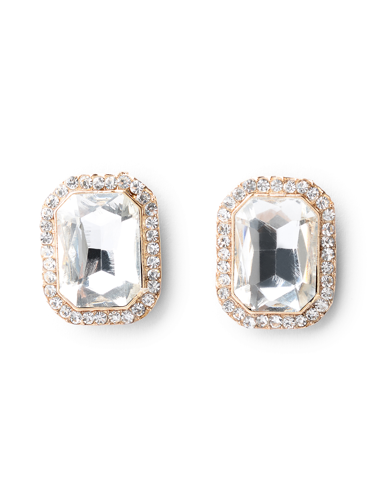 Bea Silver Crystal Earrings