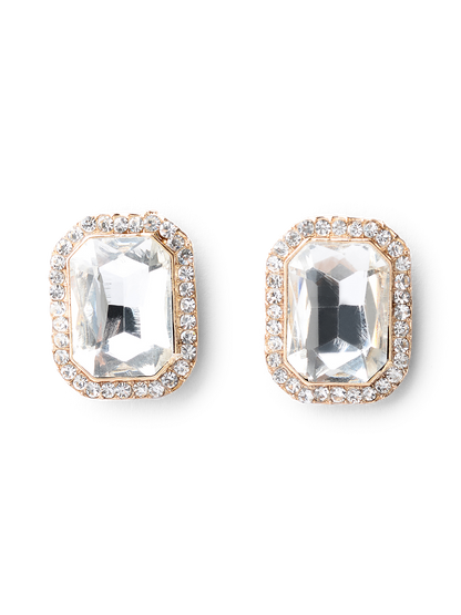 Bea Silver Crystal Earrings
