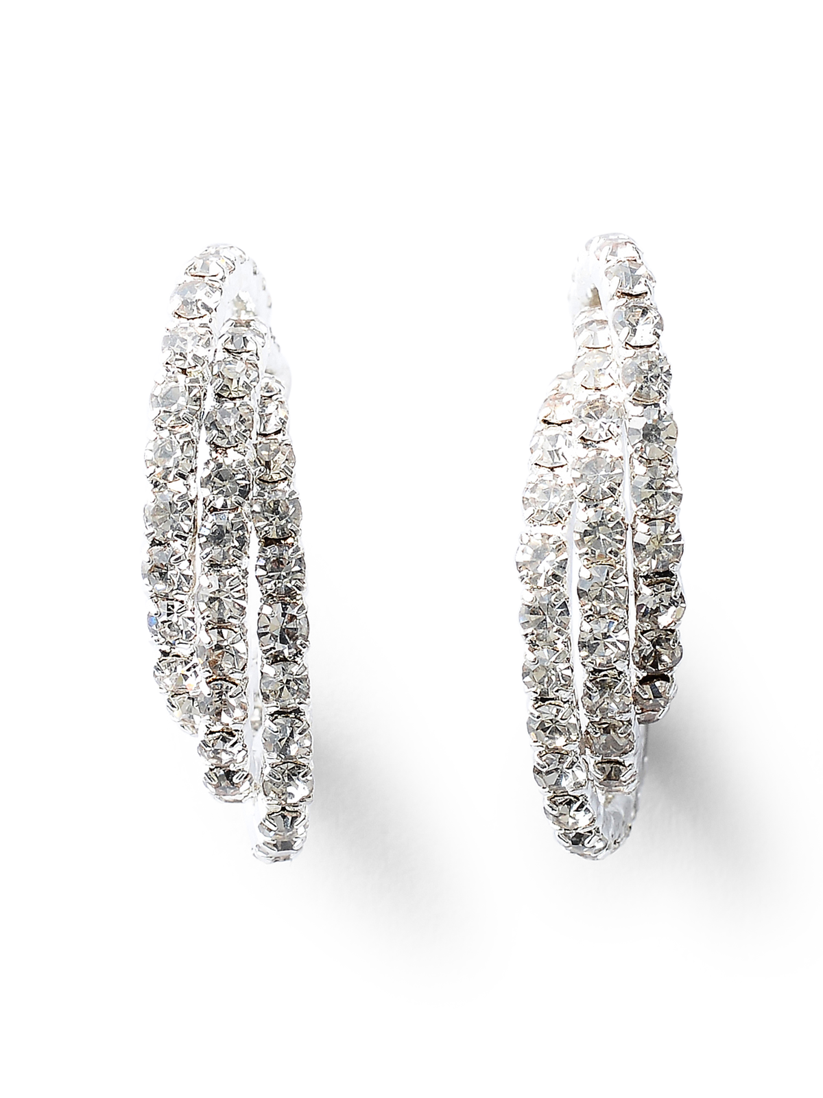Cordelia Silver Crystal Earrings