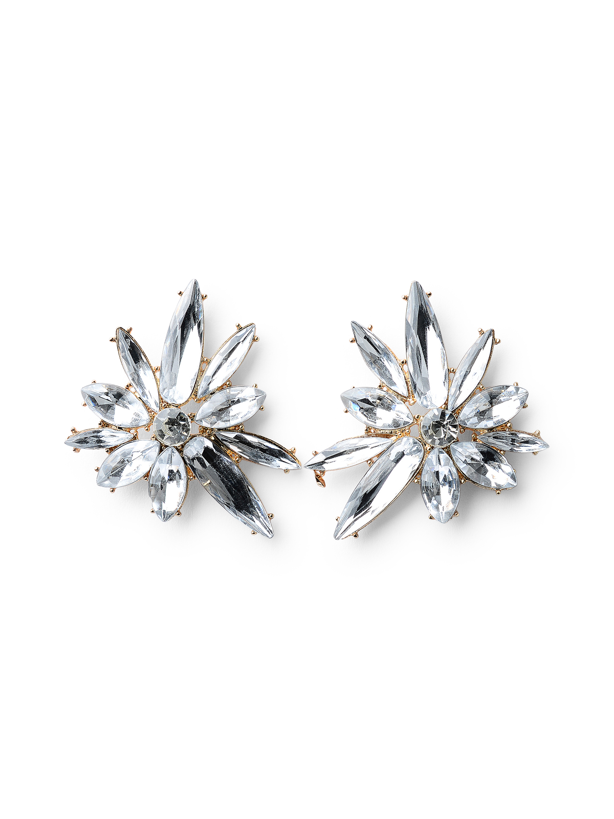 Sunni Silver Crystal Earrings