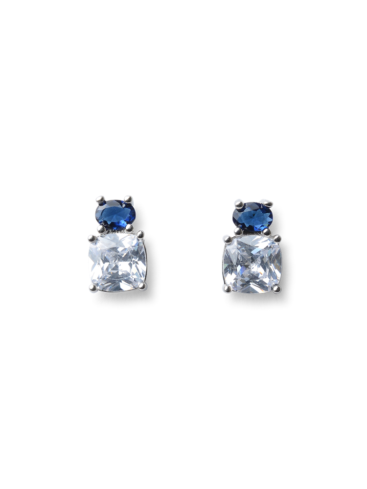 Yvette Blue Crystal Earrings