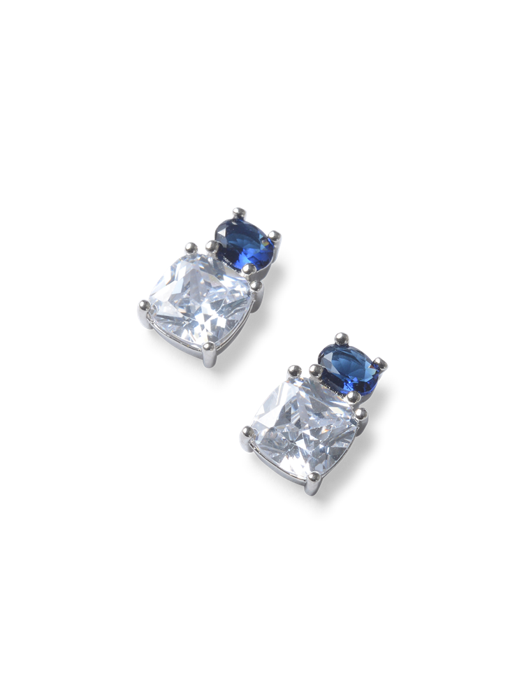 Yvette Blue Crystal Earrings