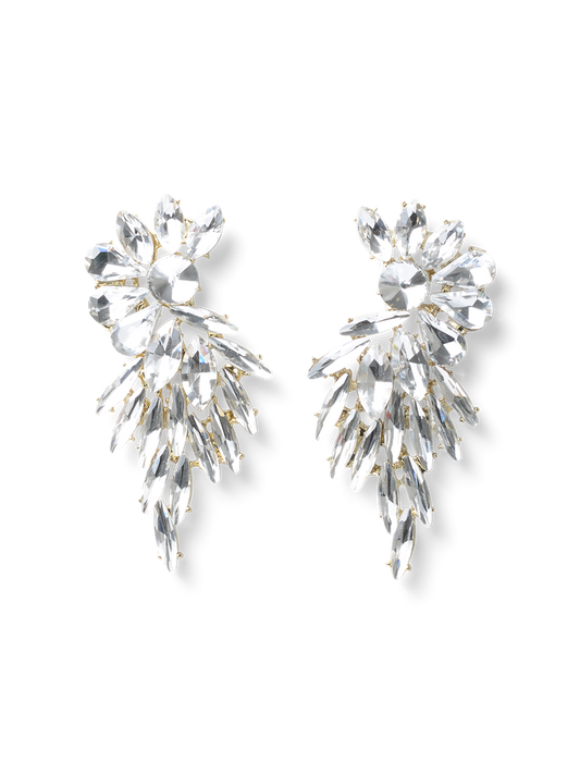 Pia Gold Crystal Earrings