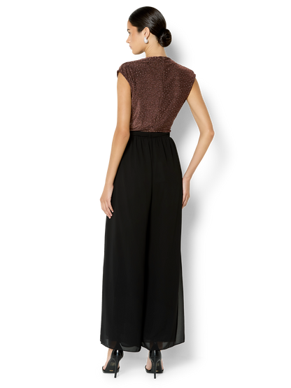 Rachelle Cinnamon Jersey Tuck Top
