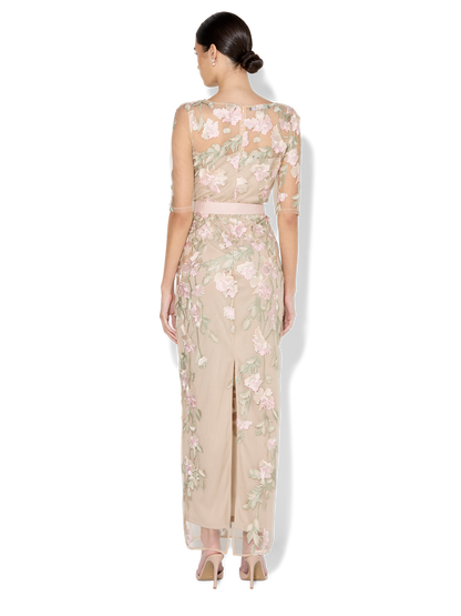Raya Pink Embroidered Gown
