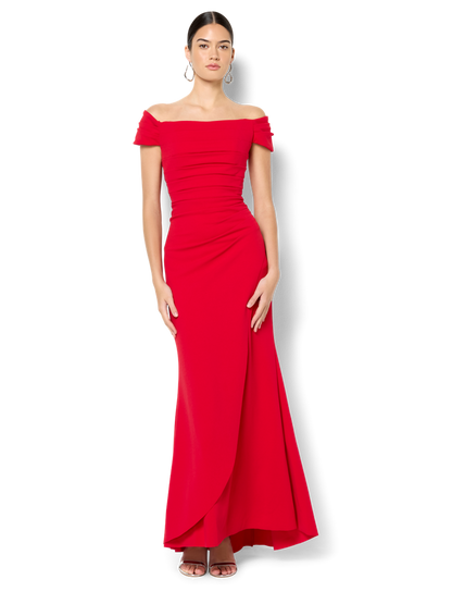 Remi Red Off The Shoulder Gown
