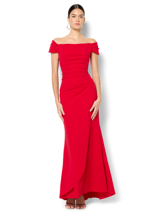 Remi Red Off The Shoulder Gown
