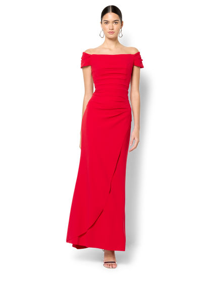 Remi Red Off The Shoulder Gown