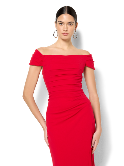 Remi Red Off The Shoulder Gown