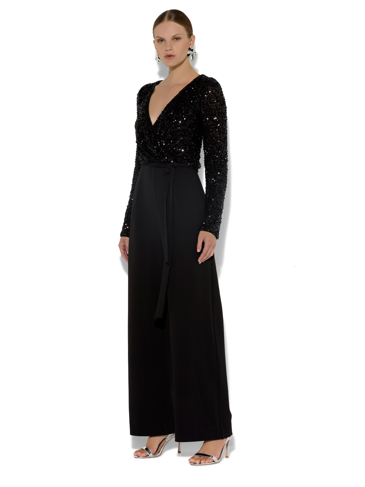 Sinatra Black Sequin Jumpsuit