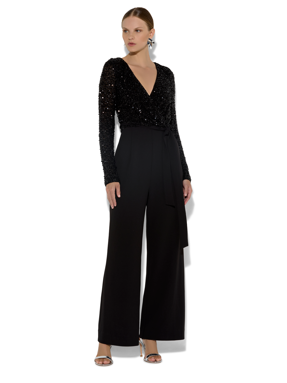 Sinatra Black Sequin Jumpsuit