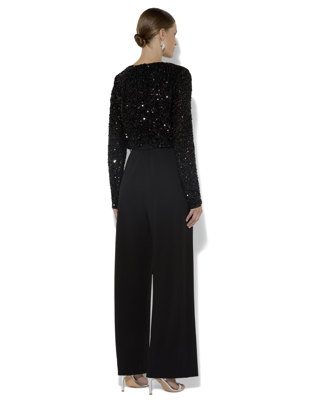 Sinatra Black Sequin Jumpsuit