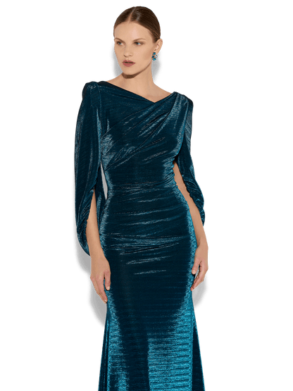 Sydney Petrol Metallic Gown