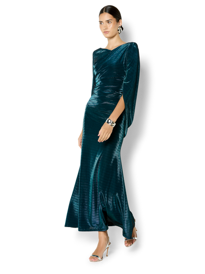 Sydney Petrol Metallic Gown