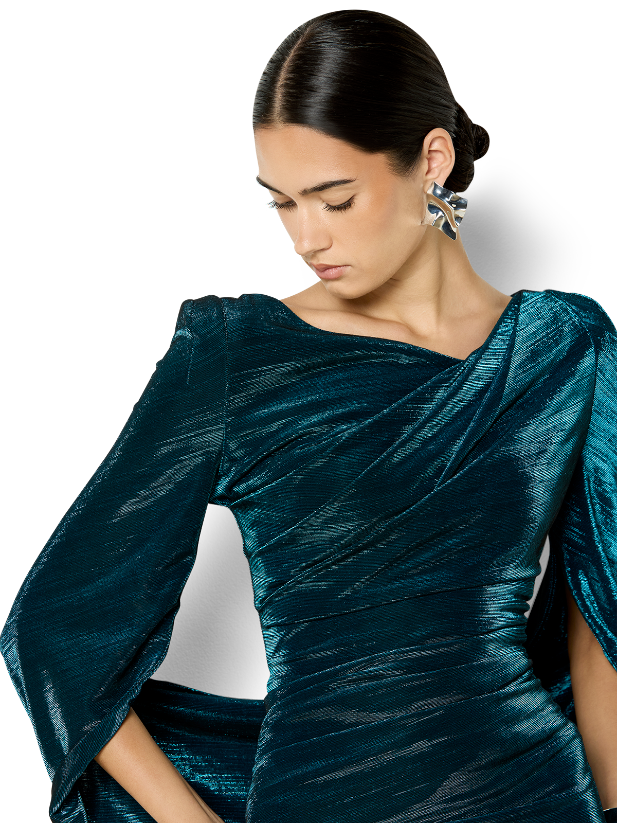 Sydney Petrol Metallic Gown