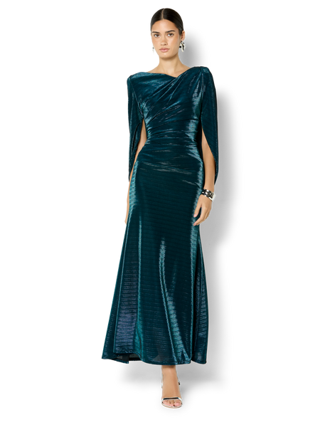 long sleeve formal dresses australia Mac Duggal - Blue Embellished V Neck Evening Gown long sleeve formal dresses australia Mac Duggal - Blue Embellished V Neck Evening Gown