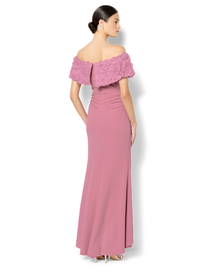 Toni Pink Off The Shoulder Gown