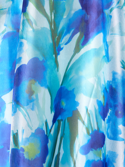 Winslow Sapphire Floral Print Dress