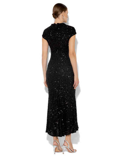 Zahra Black Sequin Dress