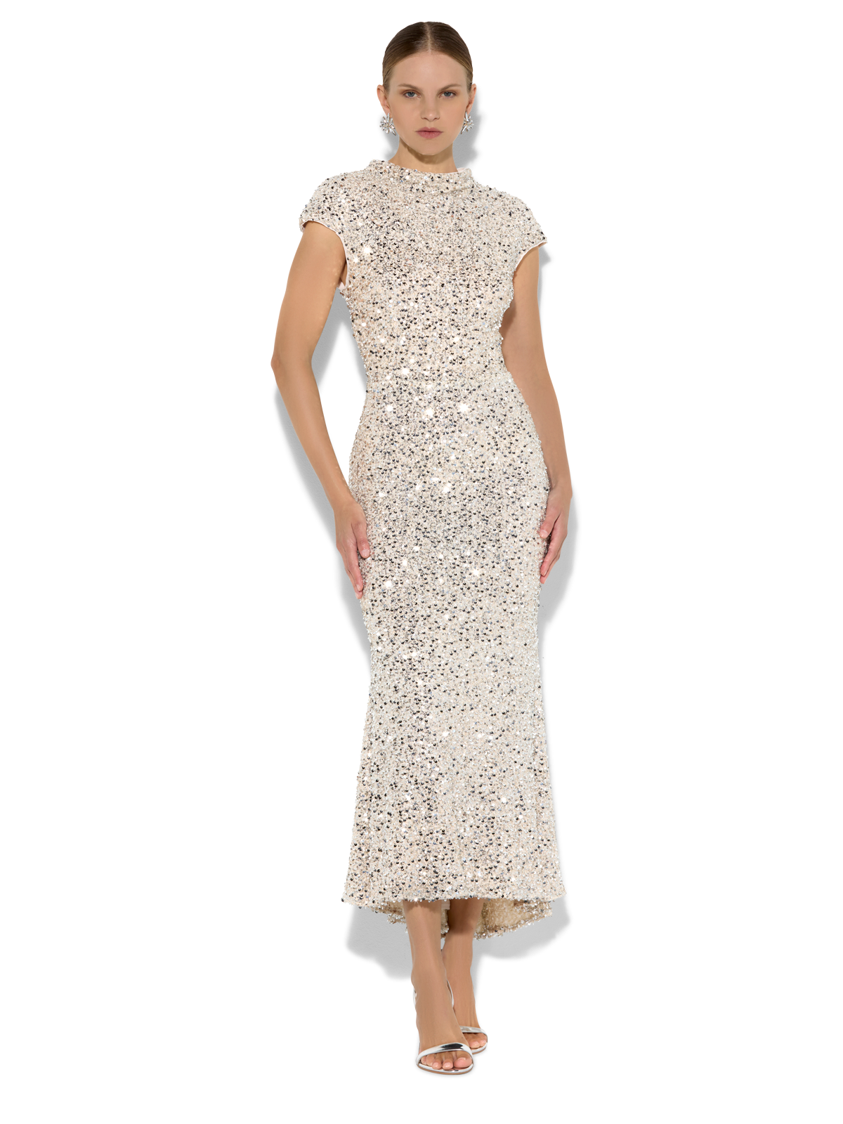 Zahra Mink Sequin Dress