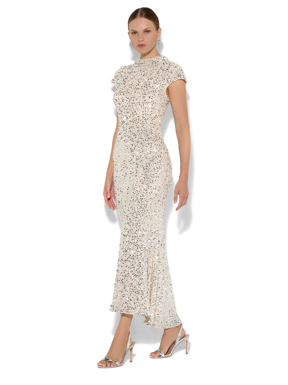 Zahra Mink Sequin Dress