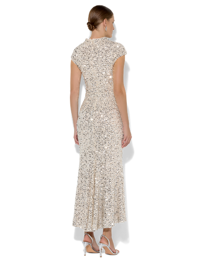 Zahra Mink Sequin Dress