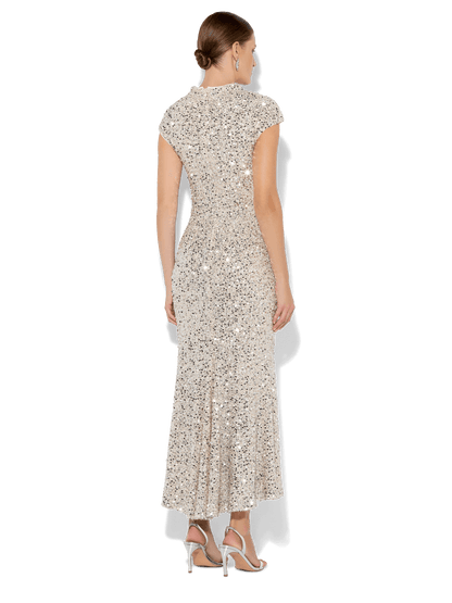 Zahra Mink Sequin Dress