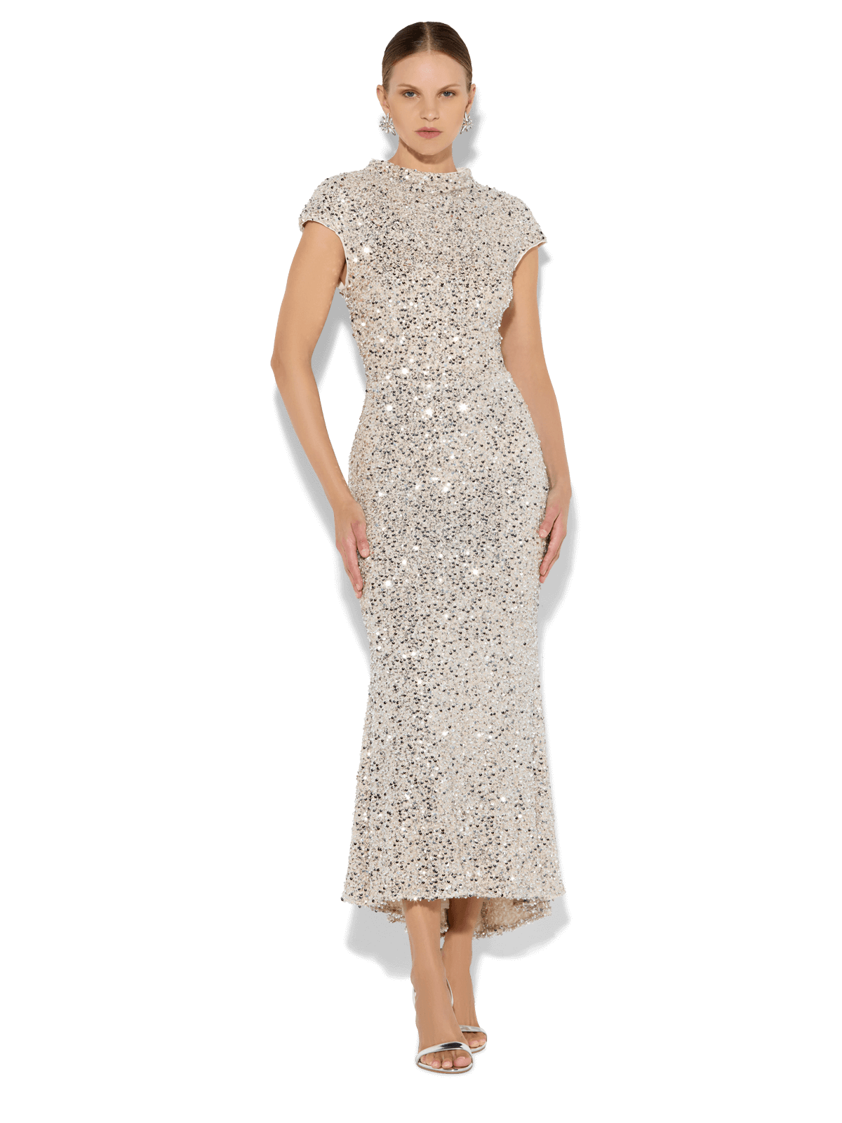 Zahra Mink Sequin Dress