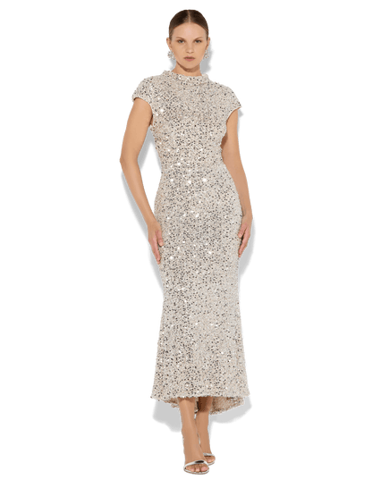 Zahra Mink Sequin Dress