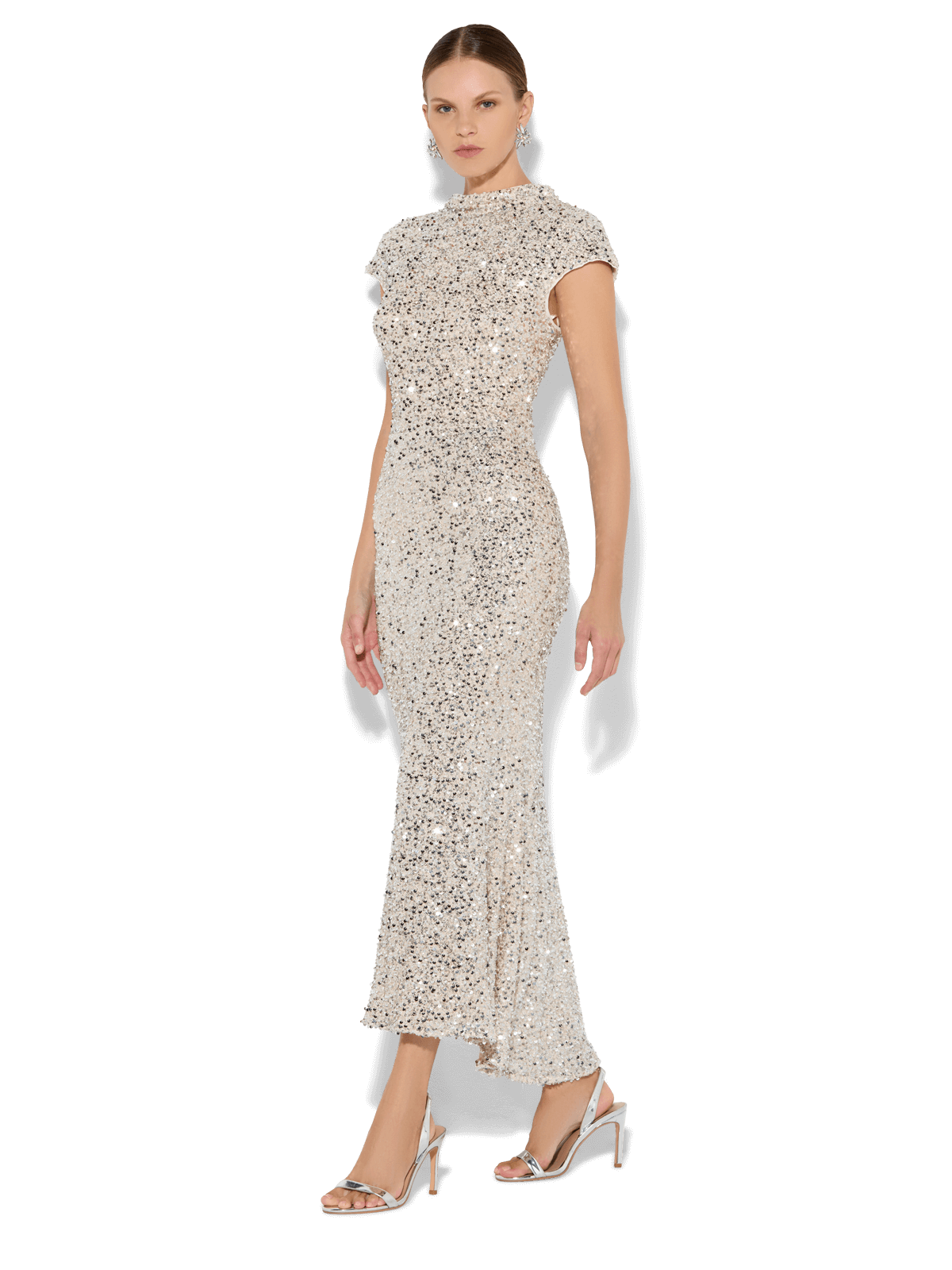 Zahra Mink Sequin Dress
